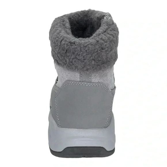 Easy Spirit Voyage Grey Leather Insulated Womens Ankle Boots Size 6M - Picture 5 of 11